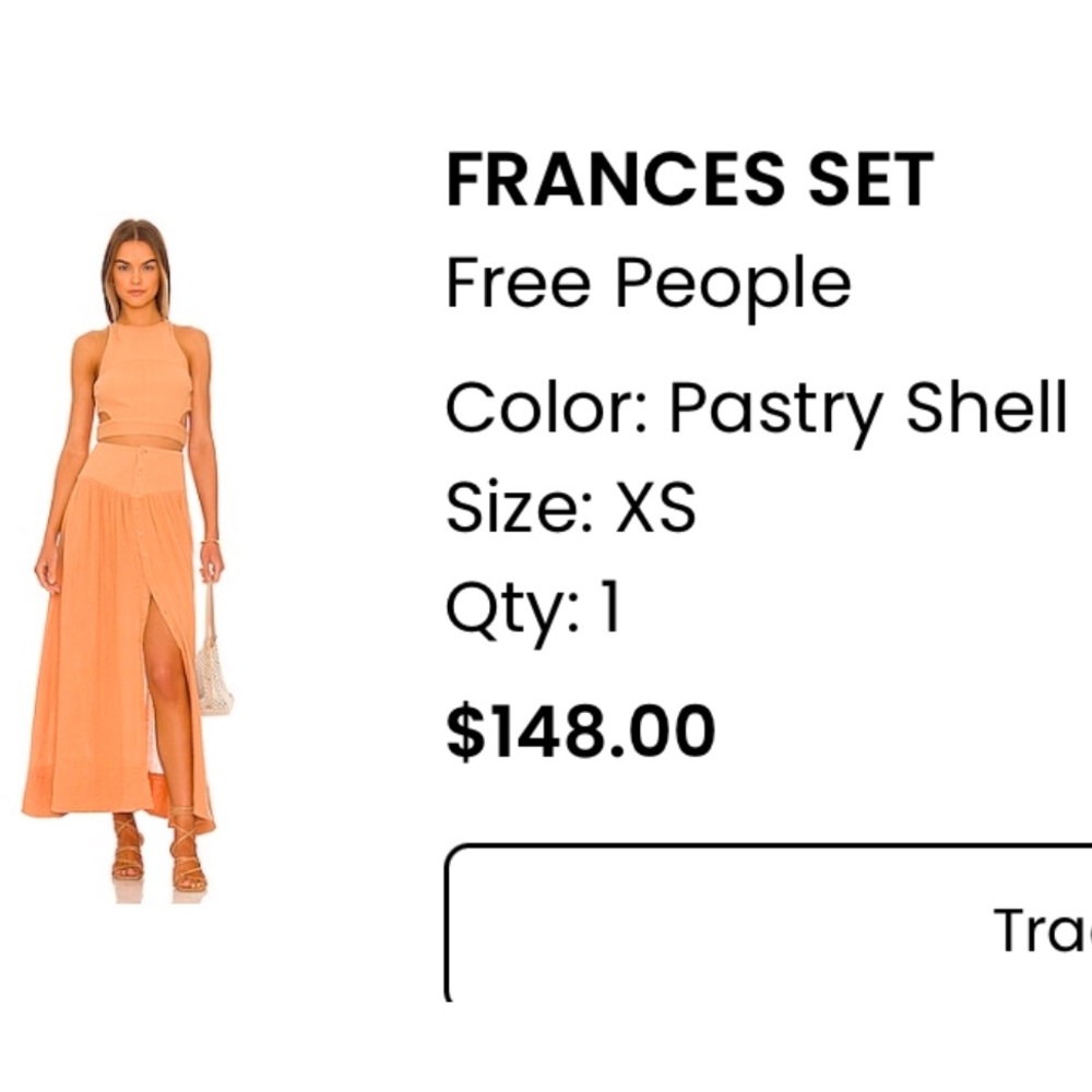 Frances set Free People - color pastry shell - size XS